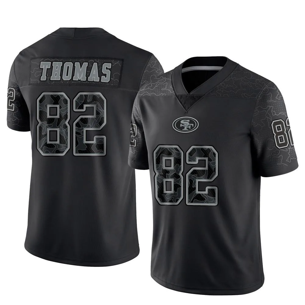 Men's San Francisco 49ers Logan Thomas Nike Reflective Limited Black Jersey Men's San Francisco 49ers Logan Thomas Nike Reflective Limited Black Jersey