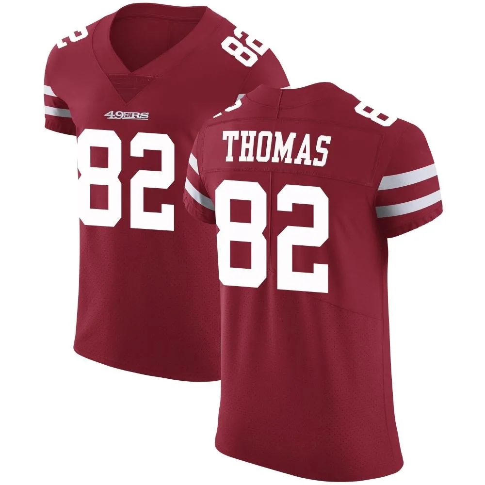 Men's San Francisco 49ers Logan Thomas Nike Team Color Vapor Untouchable Elite Red Jersey Men's San Francisco 49ers Logan Thomas Nike Team Color Vapor Untouchable Elite Red Jersey