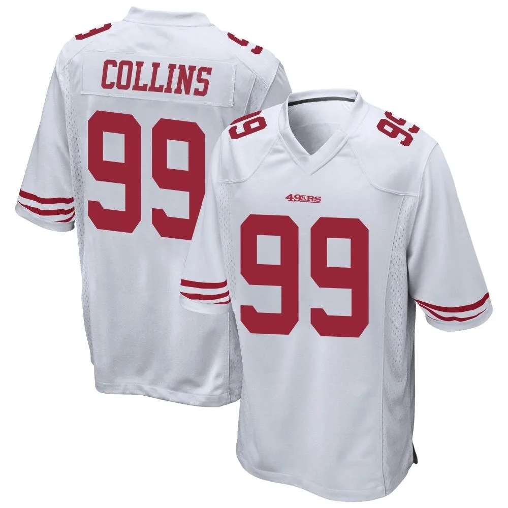 Men's San Francisco 49ers Maliek Collins Nike Game White Jersey Men's San Francisco 49ers Maliek Collins Nike Game White Jersey