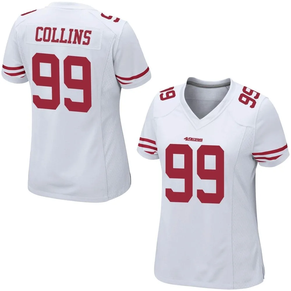 Women's San Francisco 49ers Maliek Collins Nike Game White Jersey Women's San Francisco 49ers Maliek Collins Nike Game White Jersey