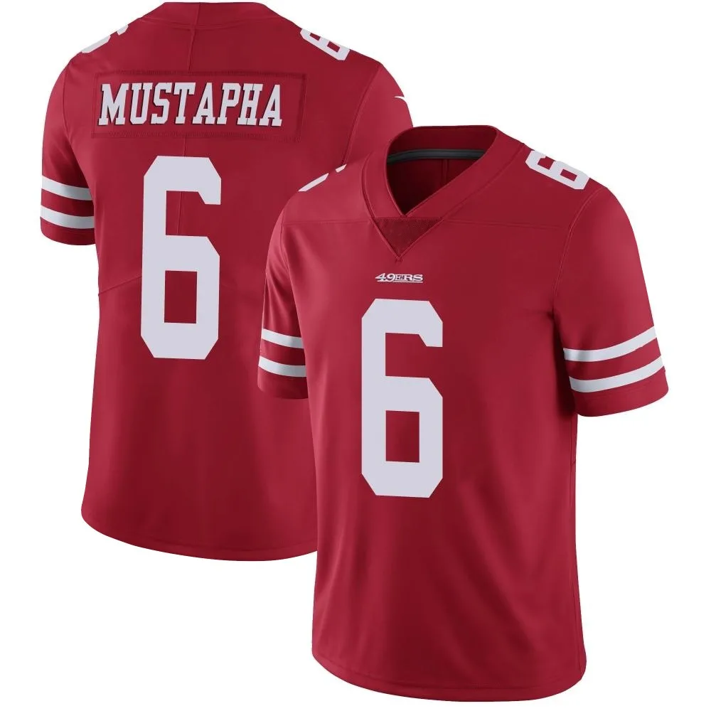Men's San Francisco 49ers Malik Mustapha Nike Team Color Vapor Untouchable Limited Red Jersey Men's San Francisco 49ers Malik Mustapha Nike Team Color Vapor Untouchable Limited Red Jersey