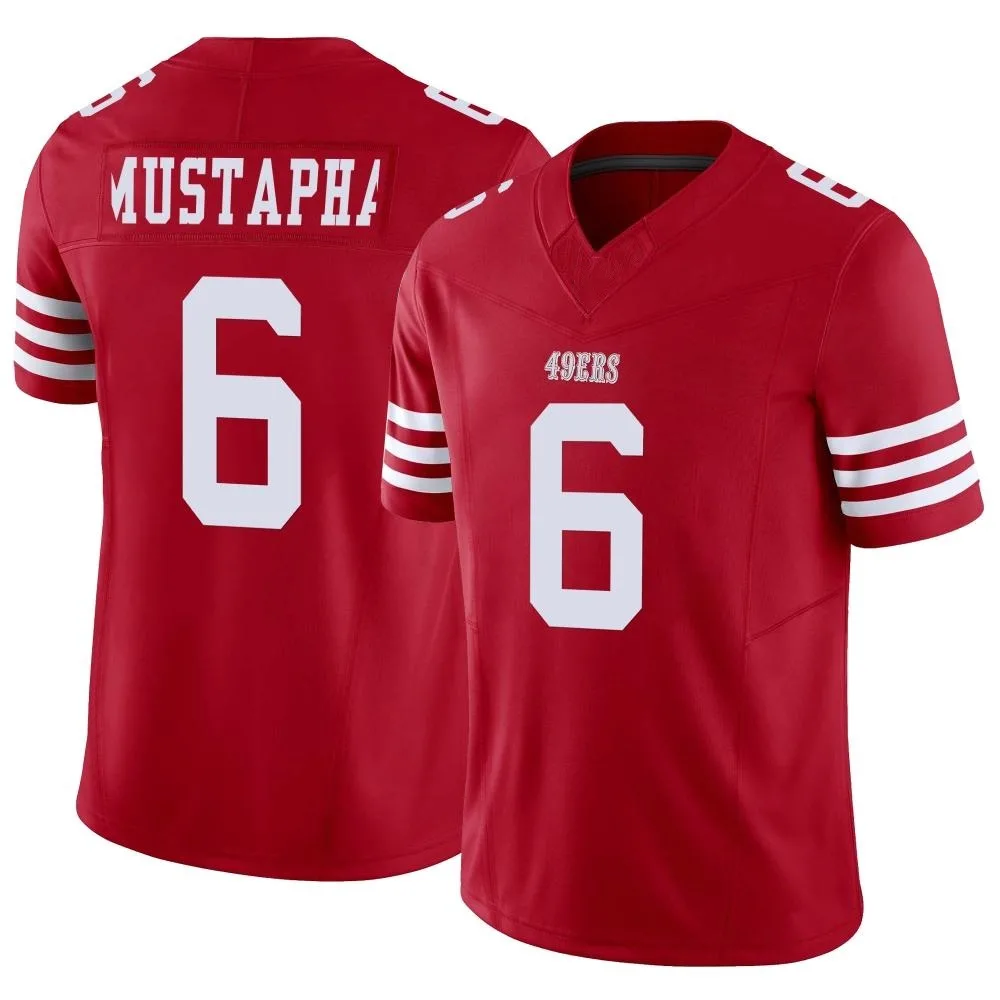 Men's San Francisco 49ers Malik Mustapha Nike Vapor F.U.S.E. Limited Scarlet Jersey Men's San Francisco 49ers Malik Mustapha Nike Vapor F.U.S.E. Limited Scarlet Jersey