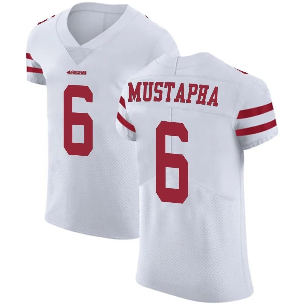 Men's San Francisco 49ers Malik Mustapha Nike Vapor Untouchable Elite White Jersey Men's San Francisco 49ers Malik Mustapha Nike Vapor Untouchable Elite White Jersey