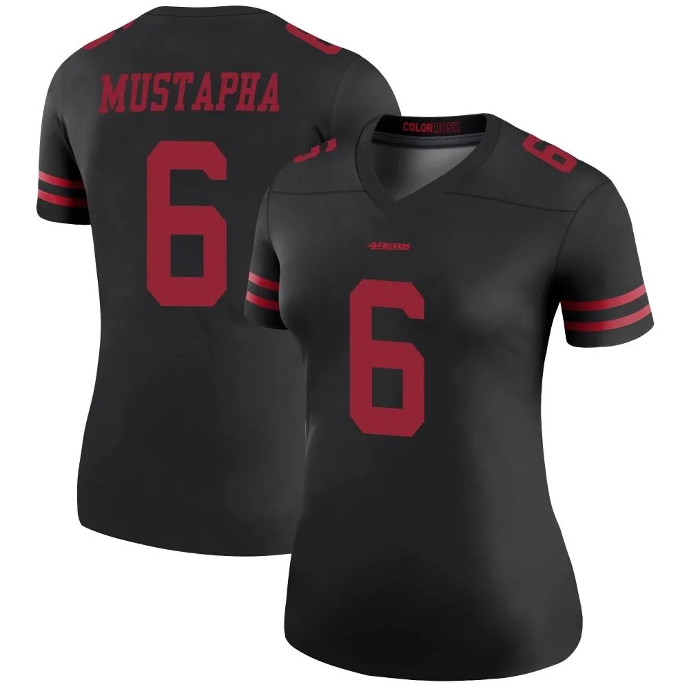 Women's San Francisco 49ers Malik Mustapha Nike Color Rush Legend Black Jersey Women's San Francisco 49ers Malik Mustapha Nike Color Rush Legend Black Jersey
