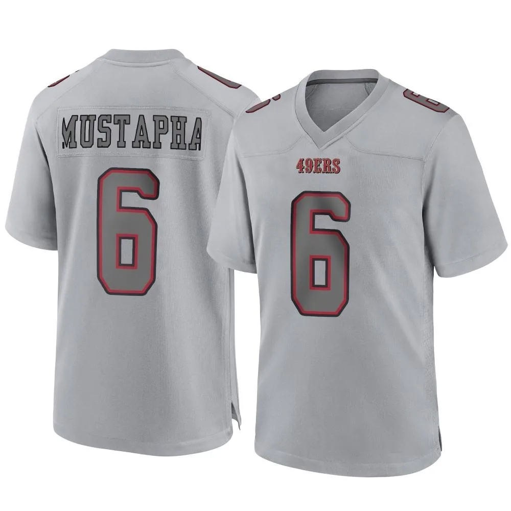 Youth San Francisco 49ers Malik Mustapha Nike Atmosphere Fashion Game Gray Jersey Youth San Francisco 49ers Malik Mustapha Nike Atmosphere Fashion Game Gray Jersey