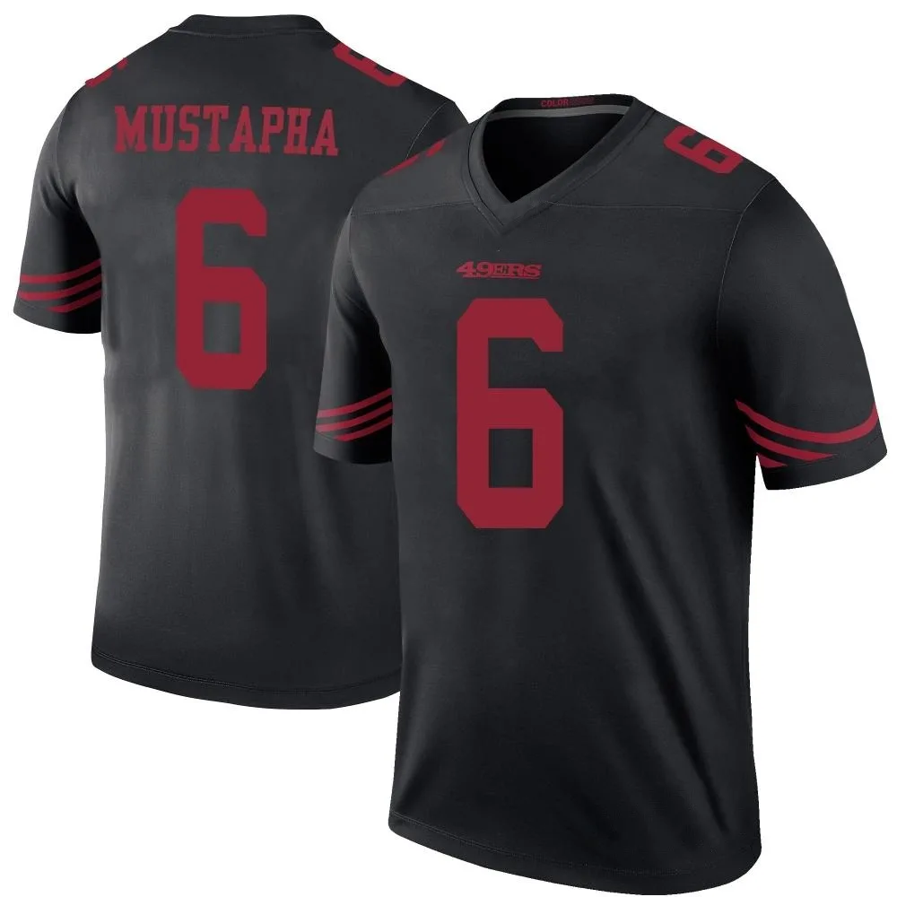 Youth San Francisco 49ers Malik Mustapha Nike Color Rush Legend Black Jersey Youth San Francisco 49ers Malik Mustapha Nike Color Rush Legend Black Jersey