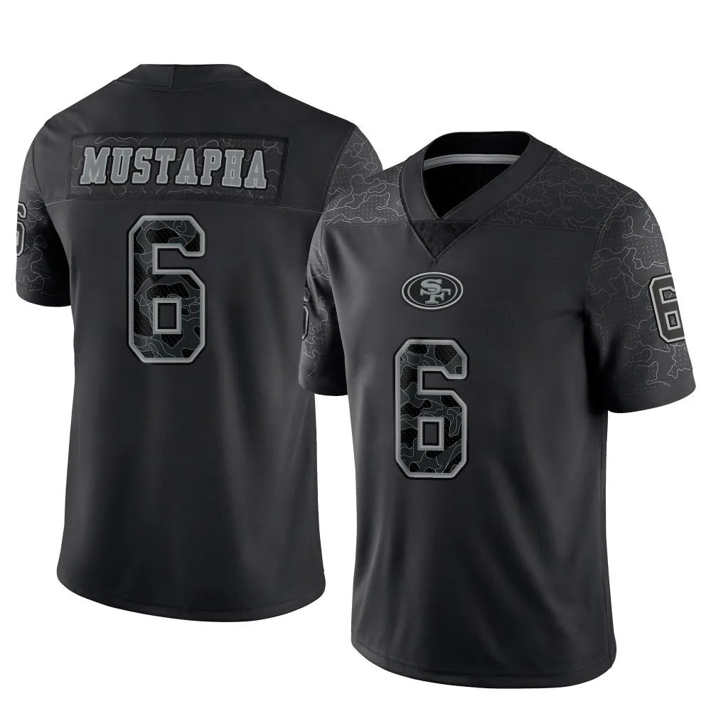 Youth San Francisco 49ers Malik Mustapha Nike Reflective Limited Black Jersey Youth San Francisco 49ers Malik Mustapha Nike Reflective Limited Black Jersey