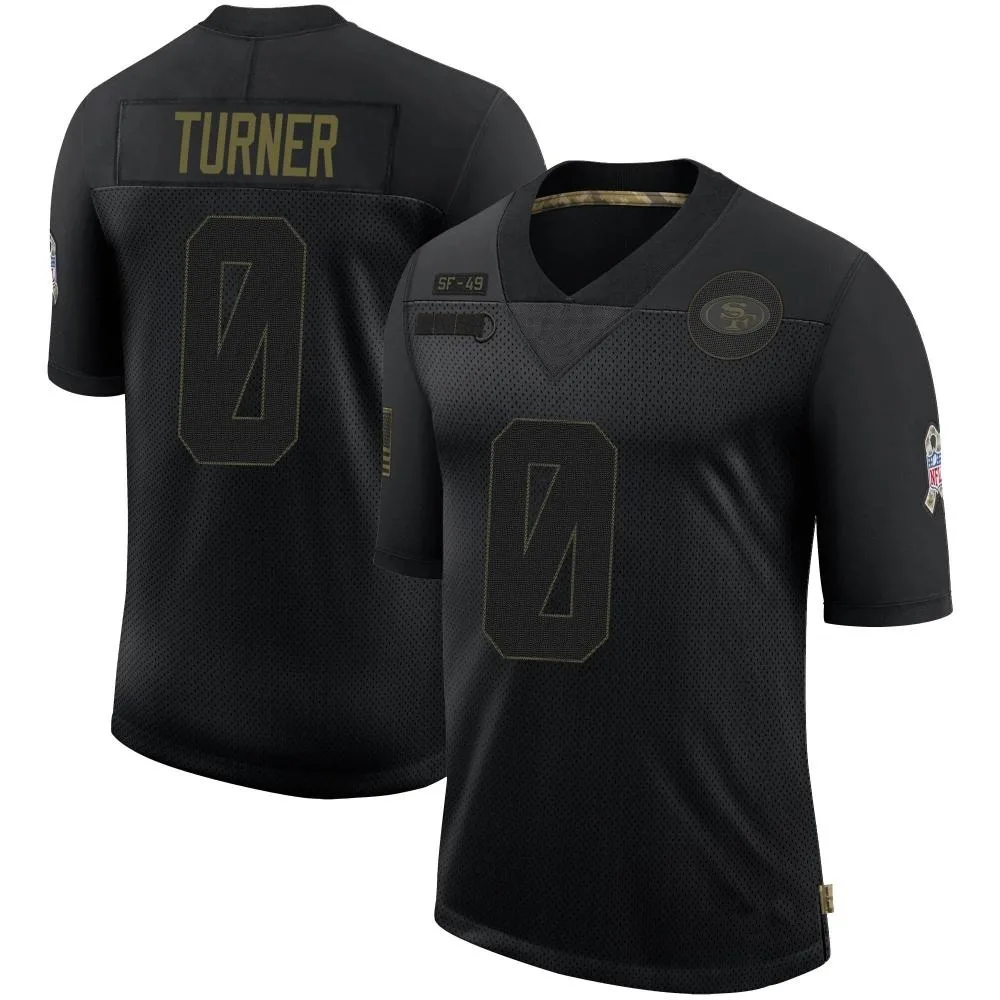 Men's San Francisco 49ers Malik Turner Nike 2020 Salute To Service Limited Black Jersey Men's San Francisco 49ers Malik Turner Nike 2020 Salute To Service Limited Black Jersey