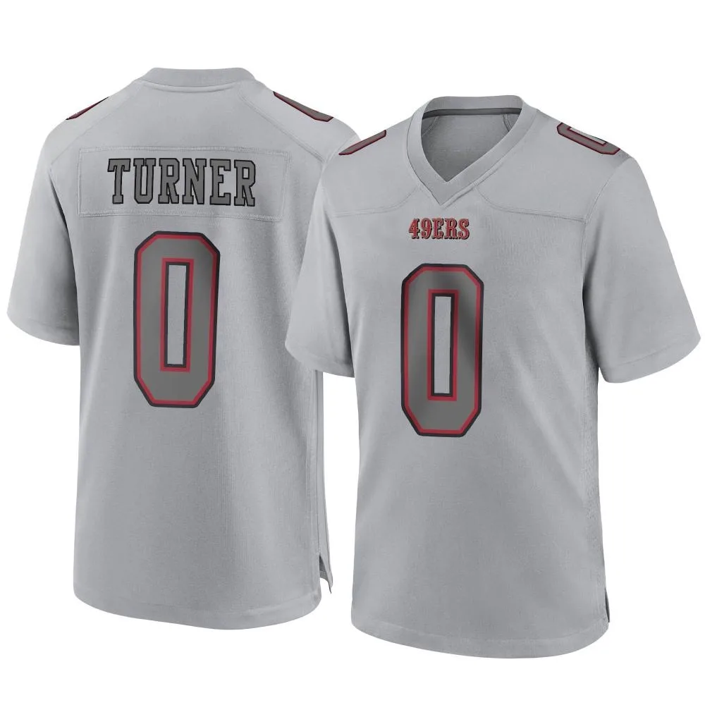 Men's San Francisco 49ers Malik Turner Nike Atmosphere Fashion Game Gray Jersey Men's San Francisco 49ers Malik Turner Nike Atmosphere Fashion Game Gray Jersey