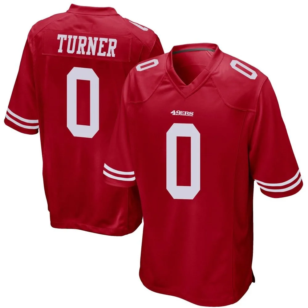 Men's San Francisco 49ers Malik Turner Nike Team Color Game Red Jersey Men's San Francisco 49ers Malik Turner Nike Team Color Game Red Jersey