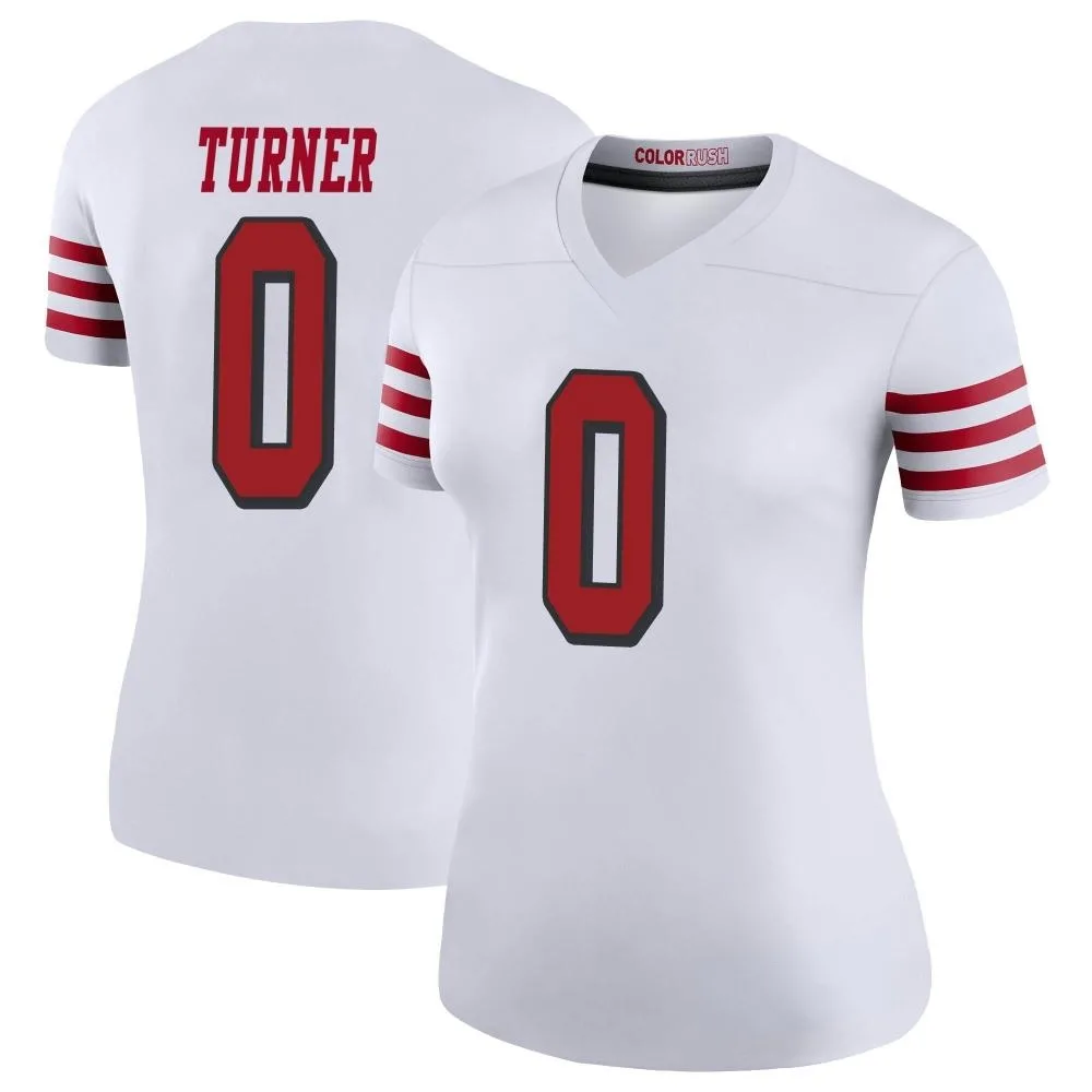 Women's San Francisco 49ers Malik Turner Nike Color Rush Legend White Jersey Women's San Francisco 49ers Malik Turner Nike Color Rush Legend White Jersey