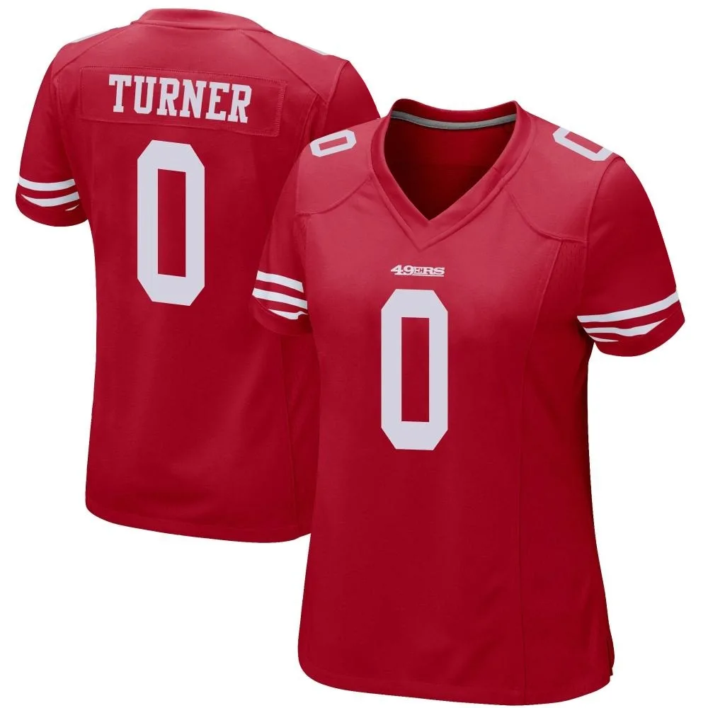 Women's San Francisco 49ers Malik Turner Nike Team Color Game Red Jersey Women's San Francisco 49ers Malik Turner Nike Team Color Game Red Jersey