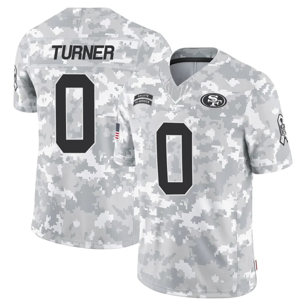 Youth San Francisco 49ers Malik Turner Nike 2024 Salute To Service Limited Arctic Camo Jersey Youth San Francisco 49ers Malik Turner Nike 2024 Salute To Service Limited Arctic Camo Jersey