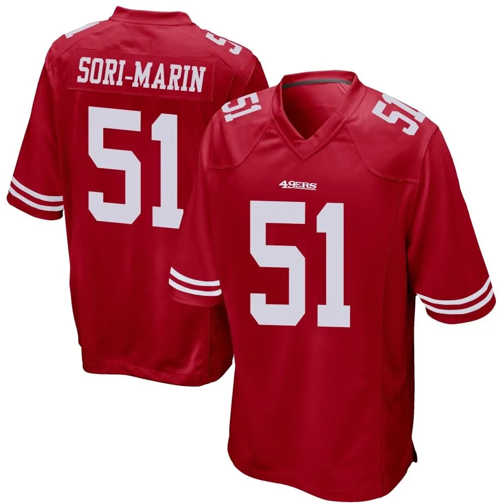 Men's San Francisco 49ers Mariano Sori-marin Nike Team Color Game Red Jersey Men's San Francisco 49ers Mariano Sori-marin Nike Team Color Game Red Jersey