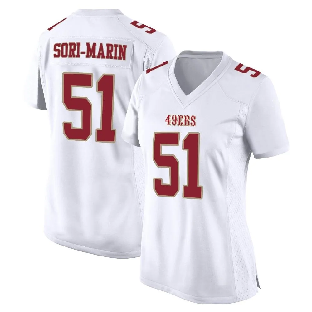Women's San Francisco 49ers Mariano Sori-marin Nike Fashion Game White Jersey Women's San Francisco 49ers Mariano Sori-marin Nike Fashion Game White Jersey