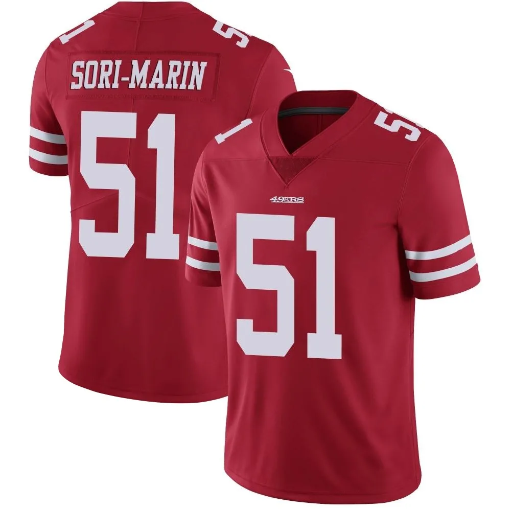 Youth San Francisco 49ers Mariano Sori-marin Nike Team Color Vapor Untouchable Limited Red Jersey