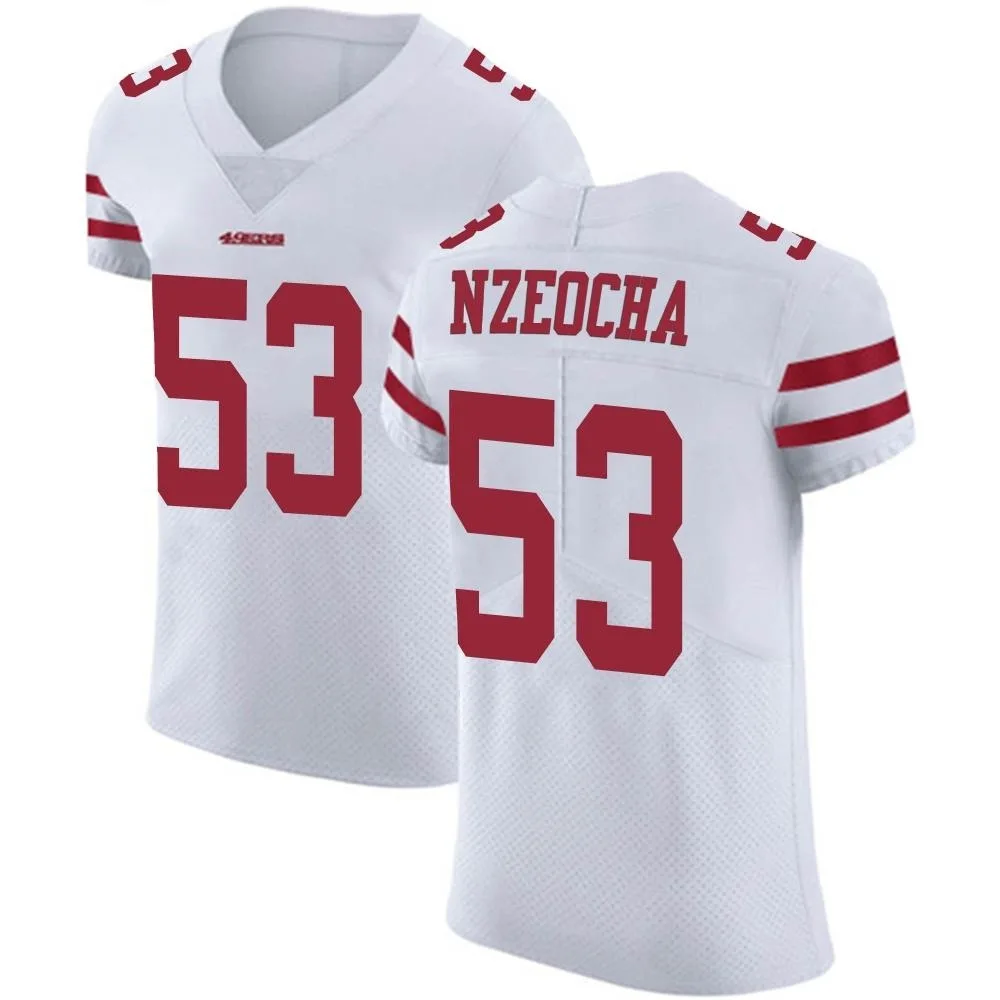 Men's San Francisco 49ers Mark Nzeocha Nike Vapor Untouchable Elite White Jersey Men's San Francisco 49ers Mark Nzeocha Nike Vapor Untouchable Elite White Jersey