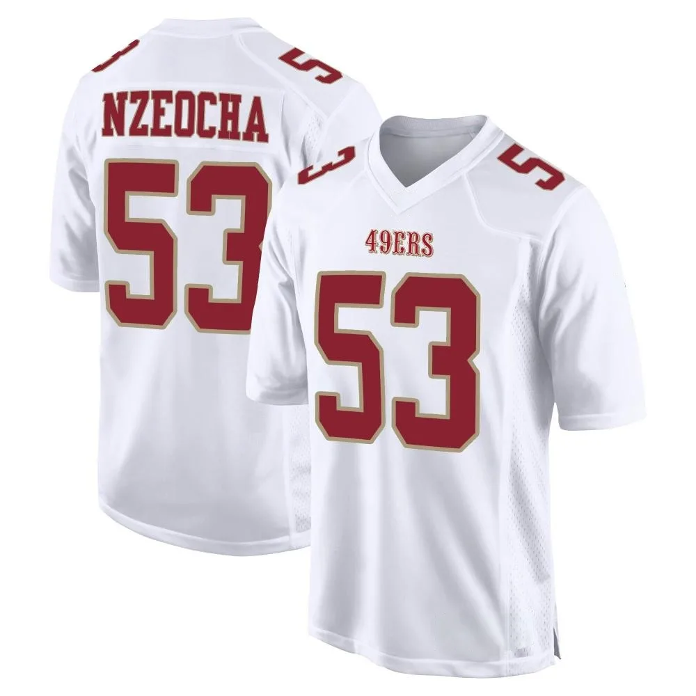 Youth San Francisco 49ers Mark Nzeocha Nike Fashion Game White Jersey Youth San Francisco 49ers Mark Nzeocha Nike Fashion Game White Jersey