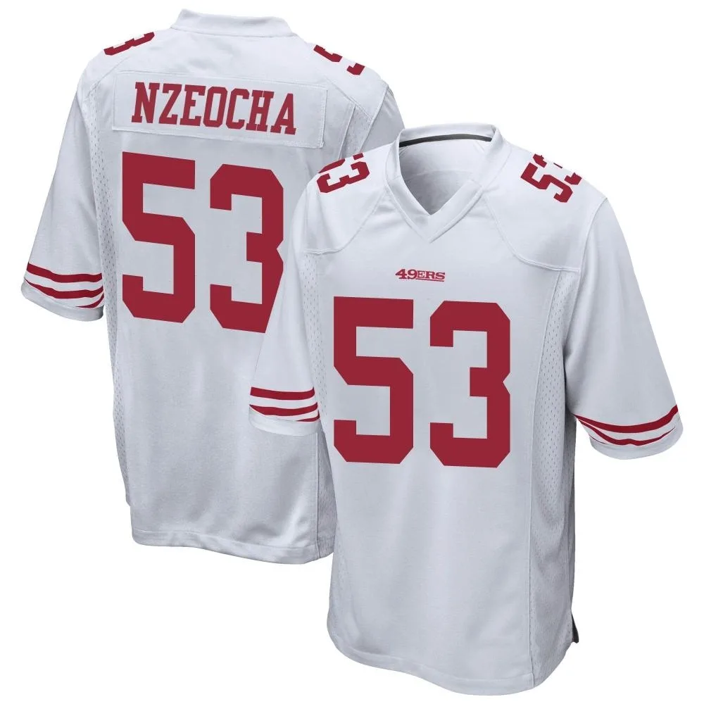 Youth San Francisco 49ers Mark Nzeocha Nike Game White Jersey Youth San Francisco 49ers Mark Nzeocha Nike Game White Jersey