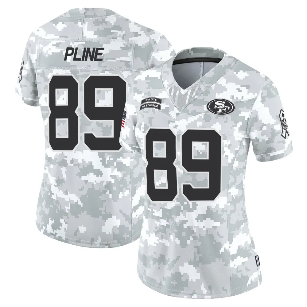 Women's San Francisco 49ers Mason Pline Nike Francisco 2024 Salute To Service Limited Arctic Camo Jersey Women's San Francisco 49ers Mason Pline Nike Francisco 2024 Salute To Service Limited Arctic Camo Jersey