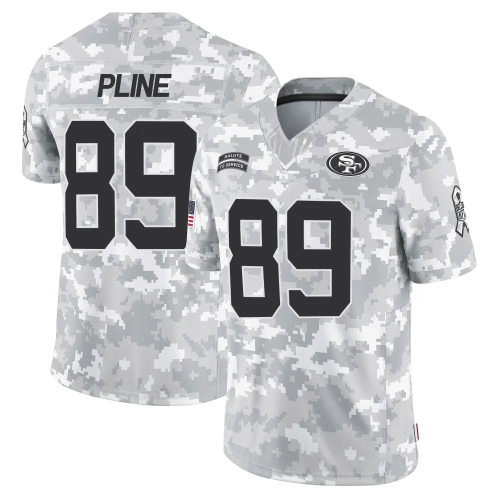 Youth San Francisco 49ers Mason Pline Nike 2024 Salute To Service Limited Arctic Camo Jersey Youth San Francisco 49ers Mason Pline Nike 2024 Salute To Service Limited Arctic Camo Jersey
