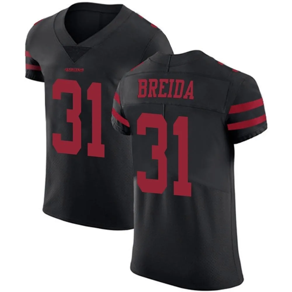 Men's San Francisco 49ers Matt Breida Nike Alternate Vapor Untouchable Elite Black Jersey Men's San Francisco 49ers Matt Breida Nike Alternate Vapor Untouchable Elite Black Jersey