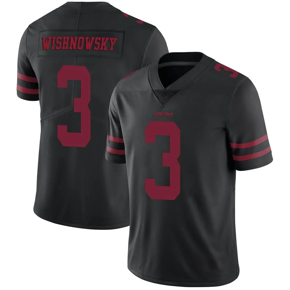Men's San Francisco 49ers Mitch Wishnowsky Nike Alternate Vapor Untouchable Limited Black Jersey Men's San Francisco 49ers Mitch Wishnowsky Nike Alternate Vapor Untouchable Limited Black Jersey