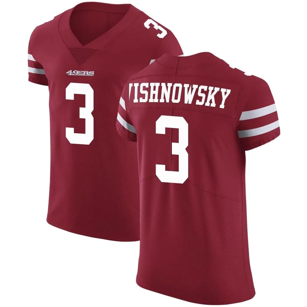 Men's San Francisco 49ers Mitch Wishnowsky Nike Team Color Vapor Untouchable Elite Red Jersey Men's San Francisco 49ers Mitch Wishnowsky Nike Team Color Vapor Untouchable Elite Red Jersey