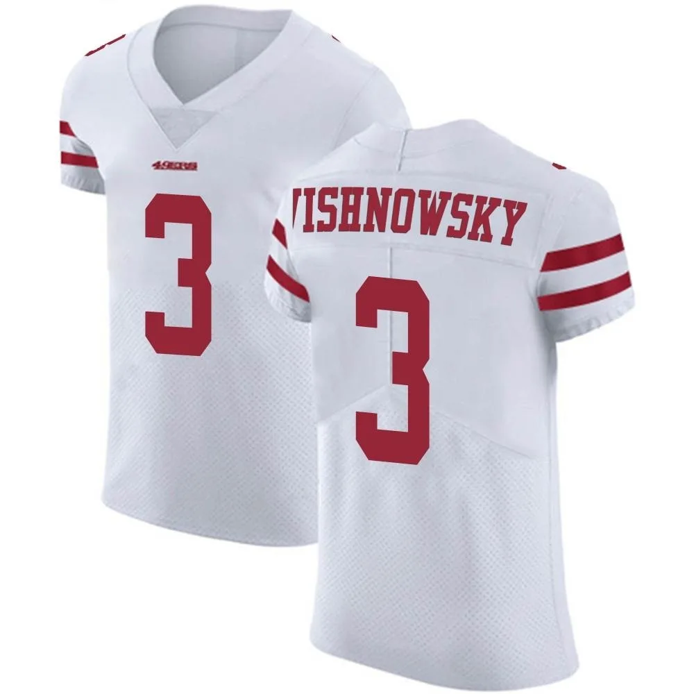 Men's San Francisco 49ers Mitch Wishnowsky Nike Vapor Untouchable Elite White Jersey Men's San Francisco 49ers Mitch Wishnowsky Nike Vapor Untouchable Elite White Jersey