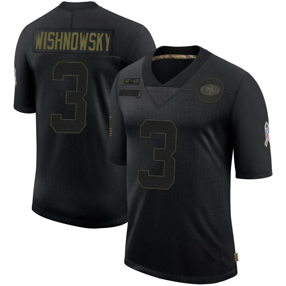 Youth San Francisco 49ers Mitch Wishnowsky Nike 2020 Salute To Service Limited Black Jersey Youth San Francisco 49ers Mitch Wishnowsky Nike 2020 Salute To Service Limited Black Jersey