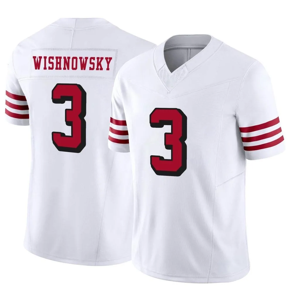 Youth San Francisco 49ers Mitch Wishnowsky Nike Alternate Vapor F.U.S.E. Limited White Jersey Youth San Francisco 49ers Mitch Wishnowsky Nike Alternate Vapor F.U.S.E. Limited White Jersey