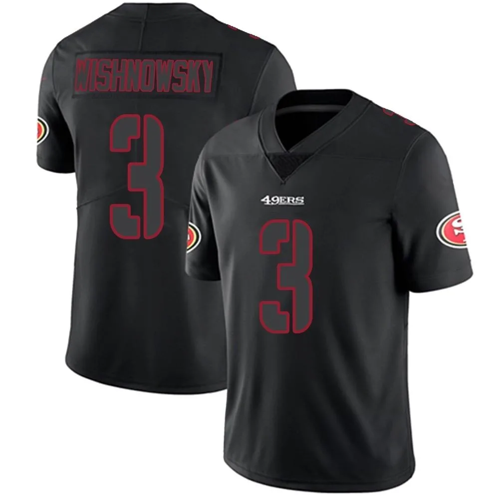Youth San Francisco 49ers Mitch Wishnowsky Nike Limited Black Impact Jersey Youth San Francisco 49ers Mitch Wishnowsky Nike Limited Black Impact Jersey