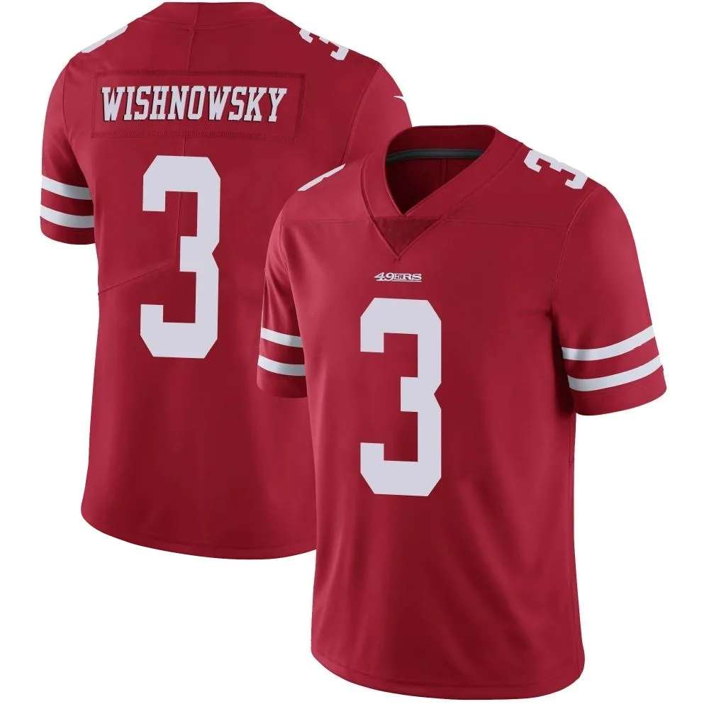 Youth San Francisco 49ers Mitch Wishnowsky Nike Team Color Vapor Untouchable Limited Red Jersey Youth San Francisco 49ers Mitch Wishnowsky Nike Team Color Vapor Untouchable Limited Red Jersey