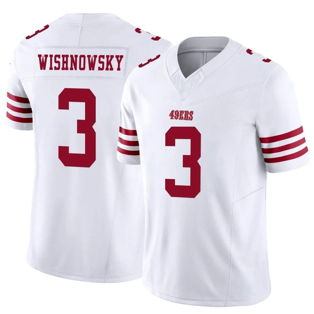 Youth San Francisco 49ers Mitch Wishnowsky Nike Vapor F.U.S.E. Limited White Jersey Youth San Francisco 49ers Mitch Wishnowsky Nike Vapor F.U.S.E. Limited White Jersey