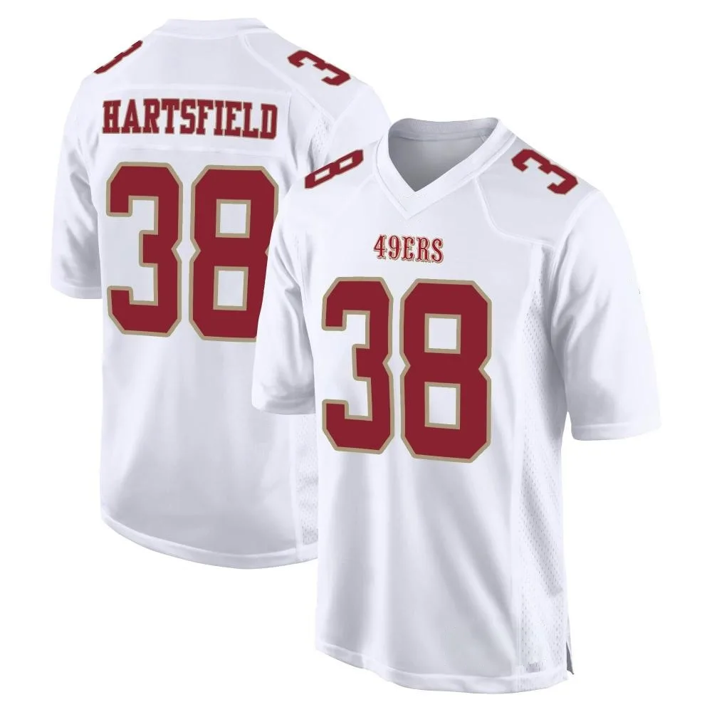 Men's San Francisco 49ers Myles Hartsfield Nike Fashion Game White Jersey Men's San Francisco 49ers Myles Hartsfield Nike Fashion Game White Jersey