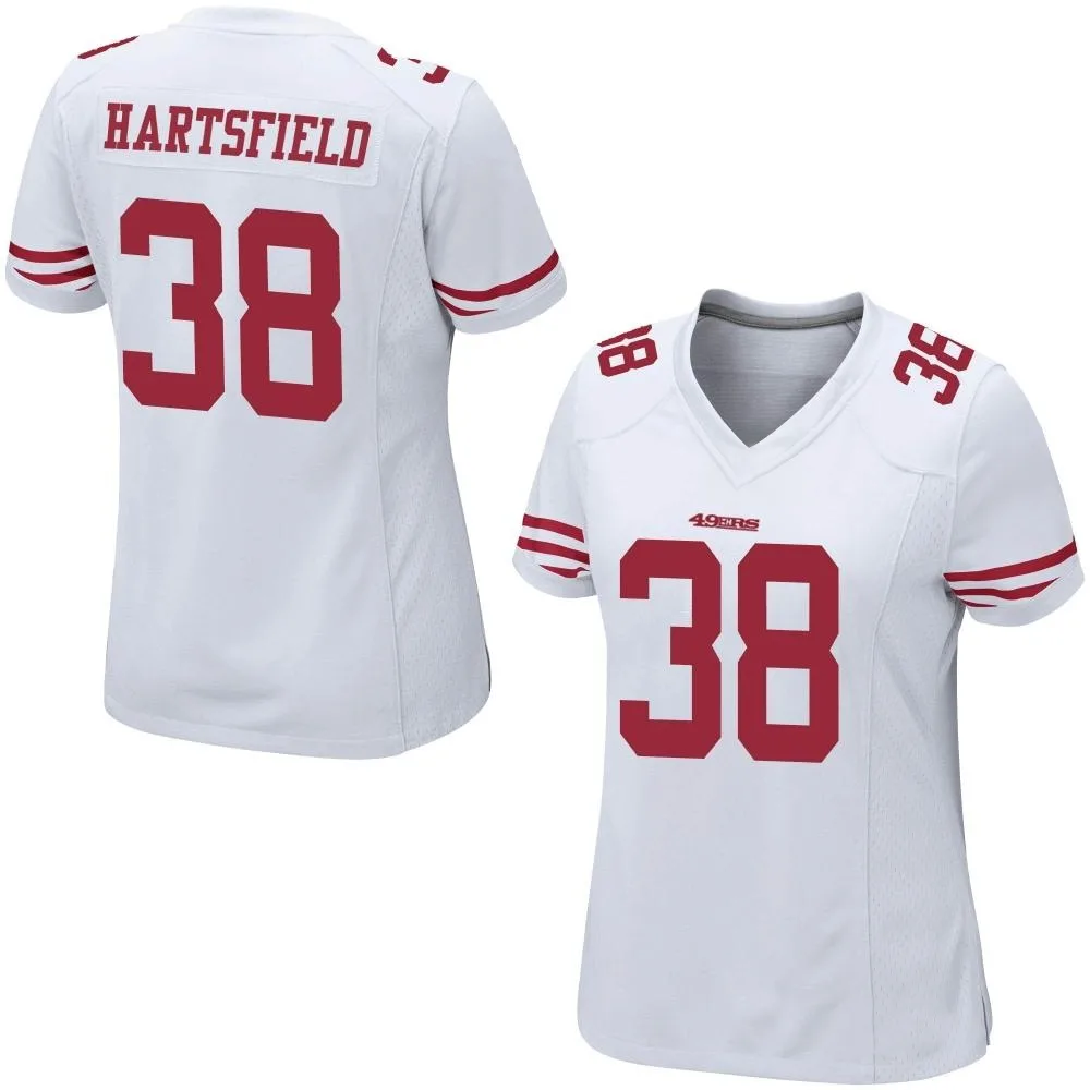 Women's San Francisco 49ers Myles Hartsfield Nike Game White Jersey Women's San Francisco 49ers Myles Hartsfield Nike Game White Jersey