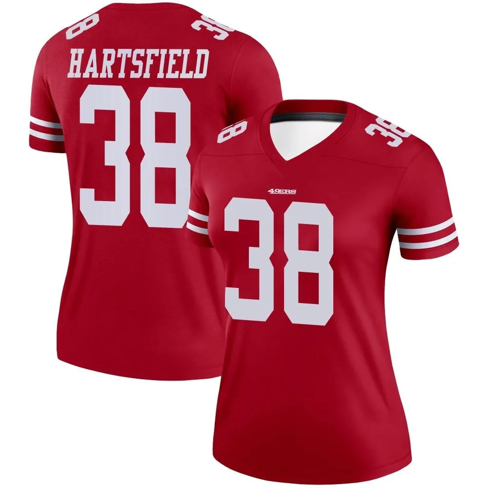 Women's San Francisco 49ers Myles Hartsfield Nike Legend Scarlet Jersey Women's San Francisco 49ers Myles Hartsfield Nike Legend Scarlet Jersey