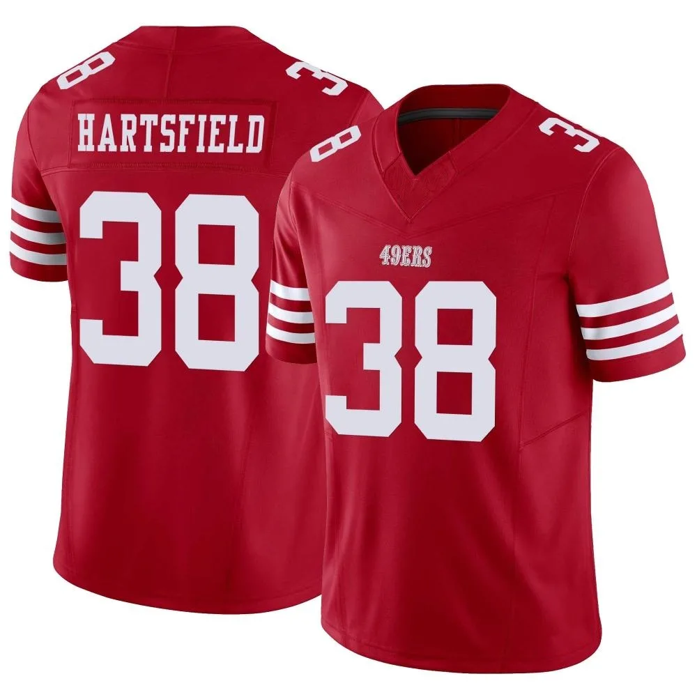 Youth San Francisco 49ers Myles Hartsfield Nike Vapor F.U.S.E. Limited Scarlet Jersey Youth San Francisco 49ers Myles Hartsfield Nike Vapor F.U.S.E. Limited Scarlet Jersey