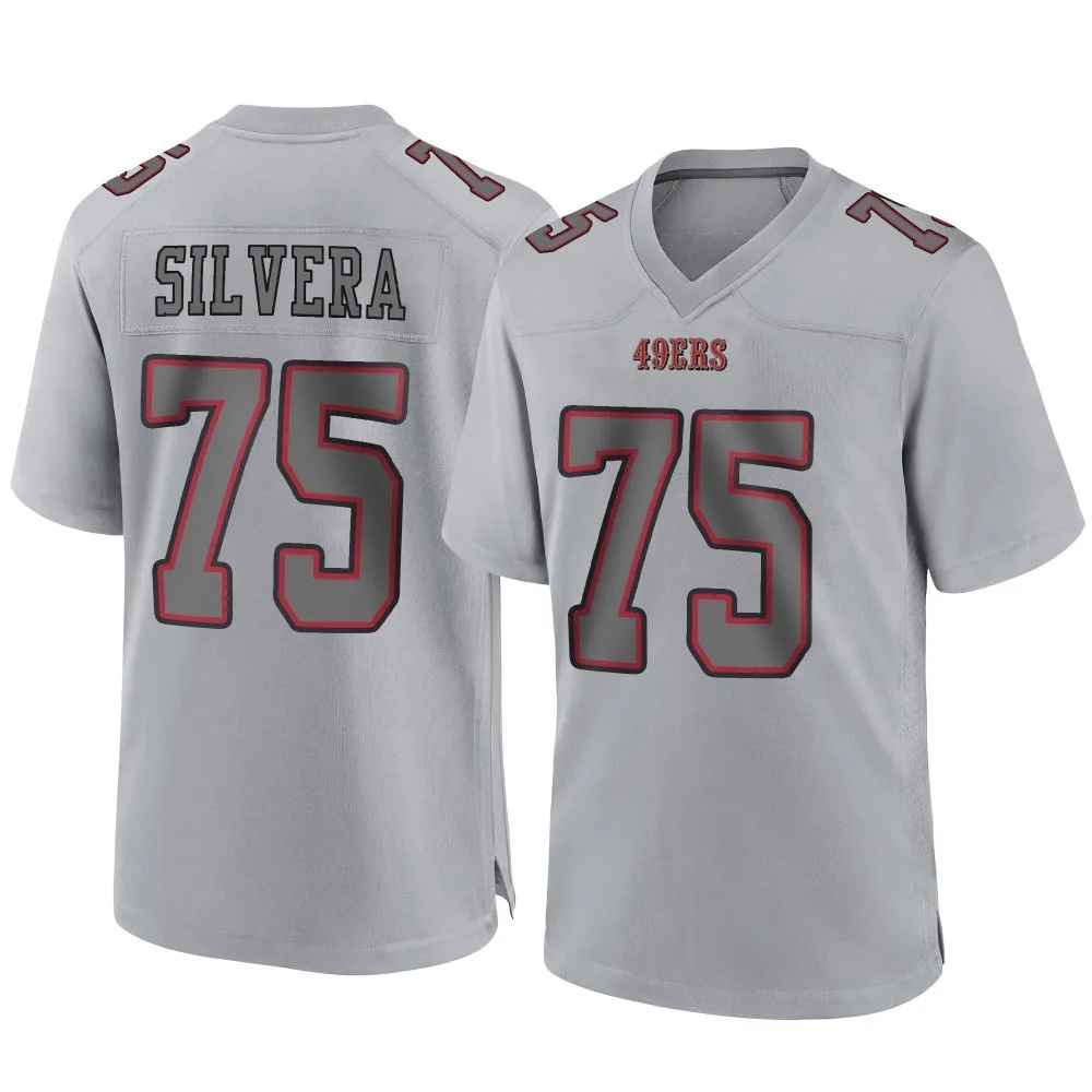 Men's San Francisco 49ers Nesta Jade Silvera Nike Atmosphere Fashion Game Gray Jersey Men's San Francisco 49ers Nesta Jade Silvera Nike Atmosphere Fashion Game Gray Jersey