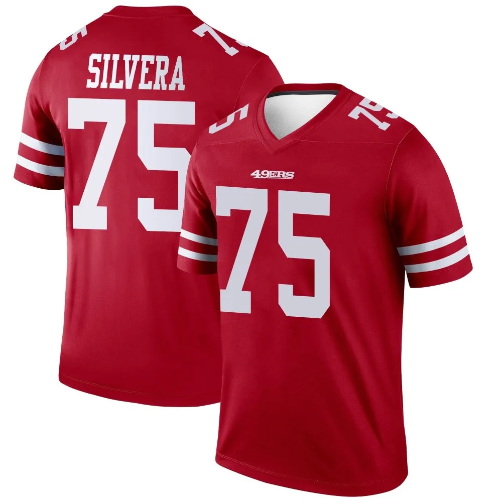 Men's San Francisco 49ers Nesta Jade Silvera Nike Legend Scarlet Jersey Men's San Francisco 49ers Nesta Jade Silvera Nike Legend Scarlet Jersey