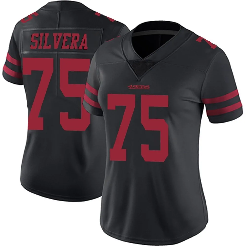 Women's San Francisco 49ers Nesta Jade Silvera Nike Alternate Vapor Untouchable Limited Black Jersey Women's San Francisco 49ers Nesta Jade Silvera Nike Alternate Vapor Untouchable Limited Black Jersey