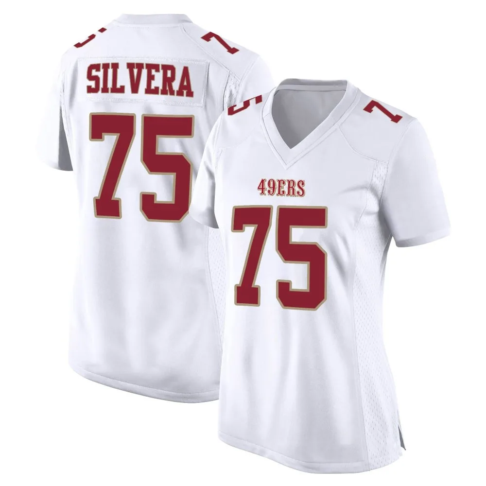 Women's San Francisco 49ers Nesta Jade Silvera Nike Fashion Game White Jersey Women's San Francisco 49ers Nesta Jade Silvera Nike Fashion Game White Jersey