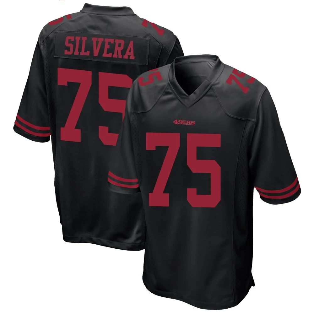 Youth San Francisco 49ers Nesta Jade Silvera Nike Alternate Game Black Jersey Youth San Francisco 49ers Nesta Jade Silvera Nike Alternate Game Black Jersey