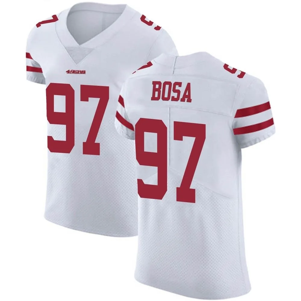 Men's San Francisco 49ers Nick Bosa Nike Vapor Untouchable Elite White Jersey Men's San Francisco 49ers Nick Bosa Nike Vapor Untouchable Elite White Jersey