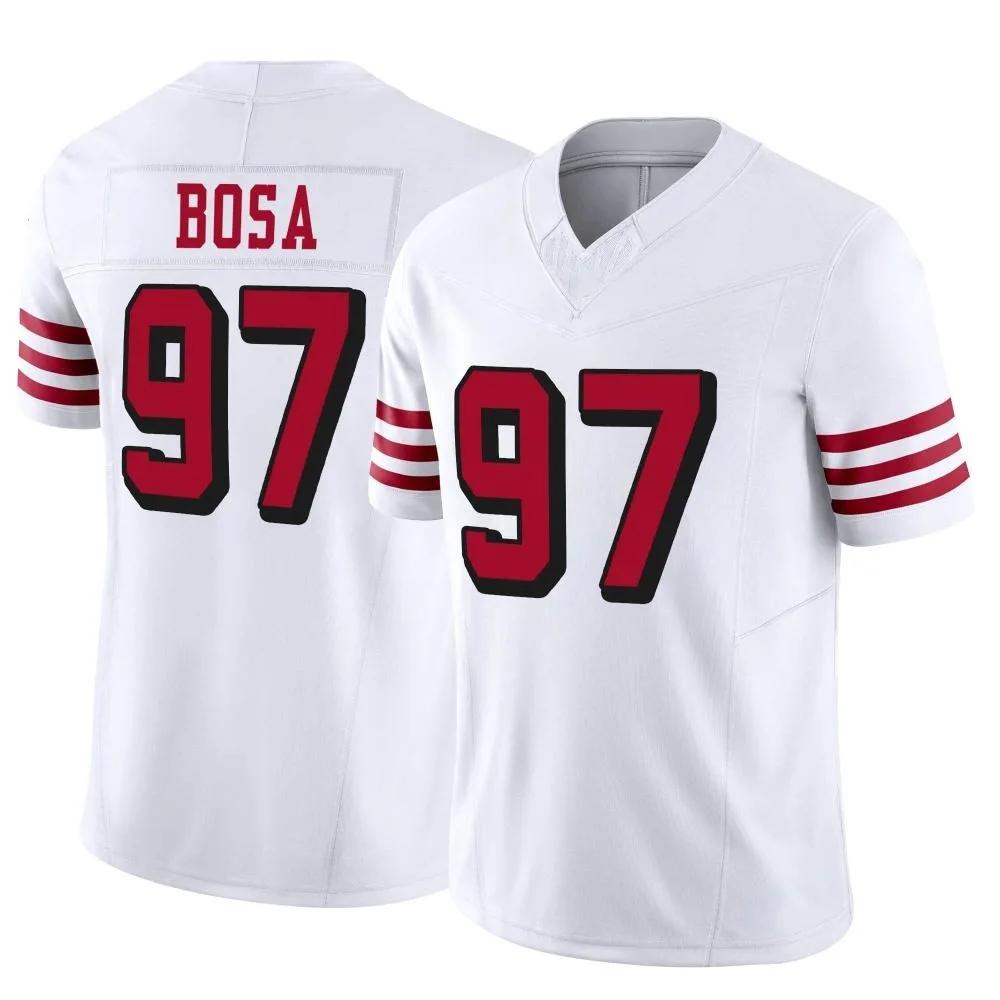 Youth San Francisco 49ers Nick Bosa Nike Alternate Vapor F.U.S.E. Limited White Jersey Youth San Francisco 49ers Nick Bosa Nike Alternate Vapor F.U.S.E. Limited White Jersey