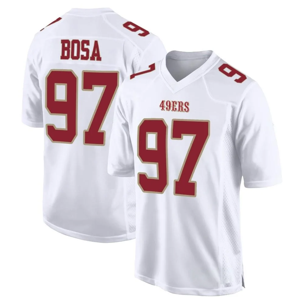 Youth San Francisco 49ers Nick Bosa Nike Fashion Game White Jersey Youth San Francisco 49ers Nick Bosa Nike Fashion Game White Jersey