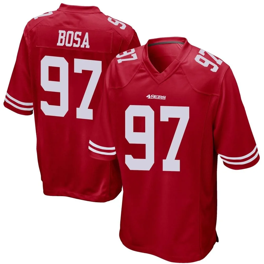 Youth San Francisco 49ers Nick Bosa Nike Team Color Game Red Jersey Youth San Francisco 49ers Nick Bosa Nike Team Color Game Red Jersey