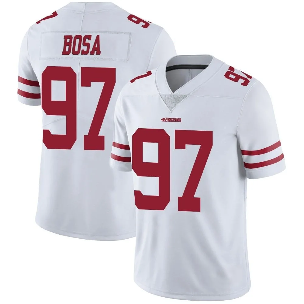 Youth San Francisco 49ers Nick Bosa Nike Vapor Untouchable Limited White Jersey Youth San Francisco 49ers Nick Bosa Nike Vapor Untouchable Limited White Jersey