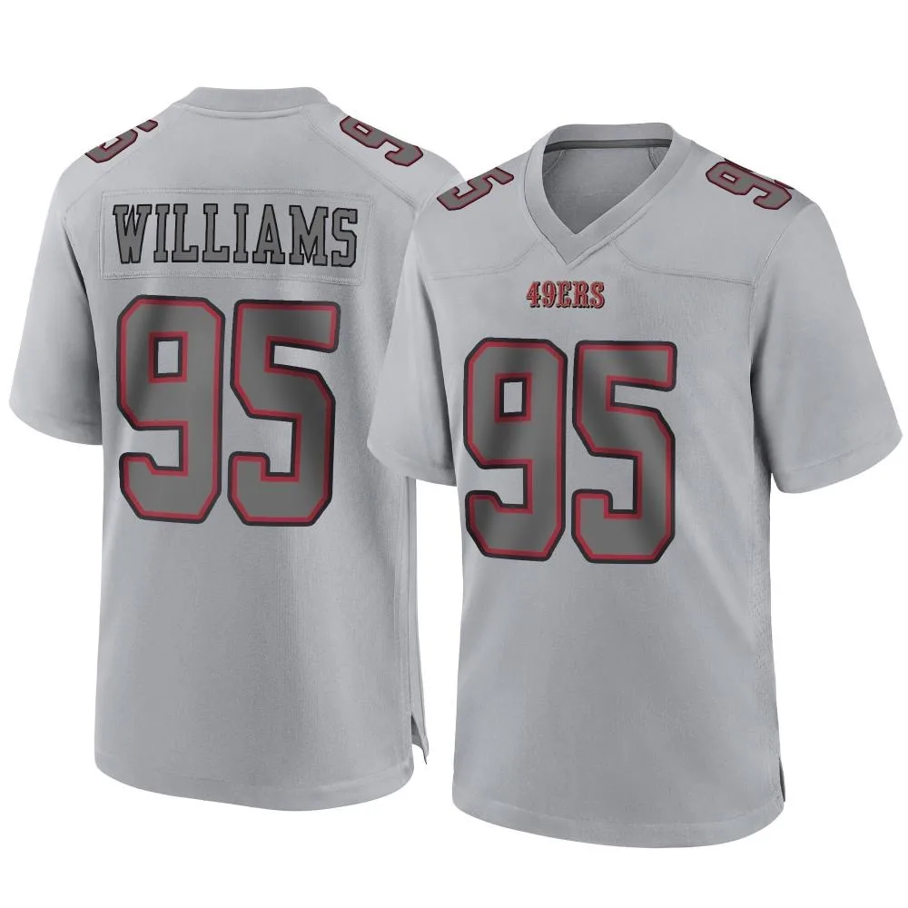 Men's San Francisco 49ers Nick Williams Nike Atmosphere Fashion Game Gray Jersey Men's San Francisco 49ers Nick Williams Nike Atmosphere Fashion Game Gray Jersey
