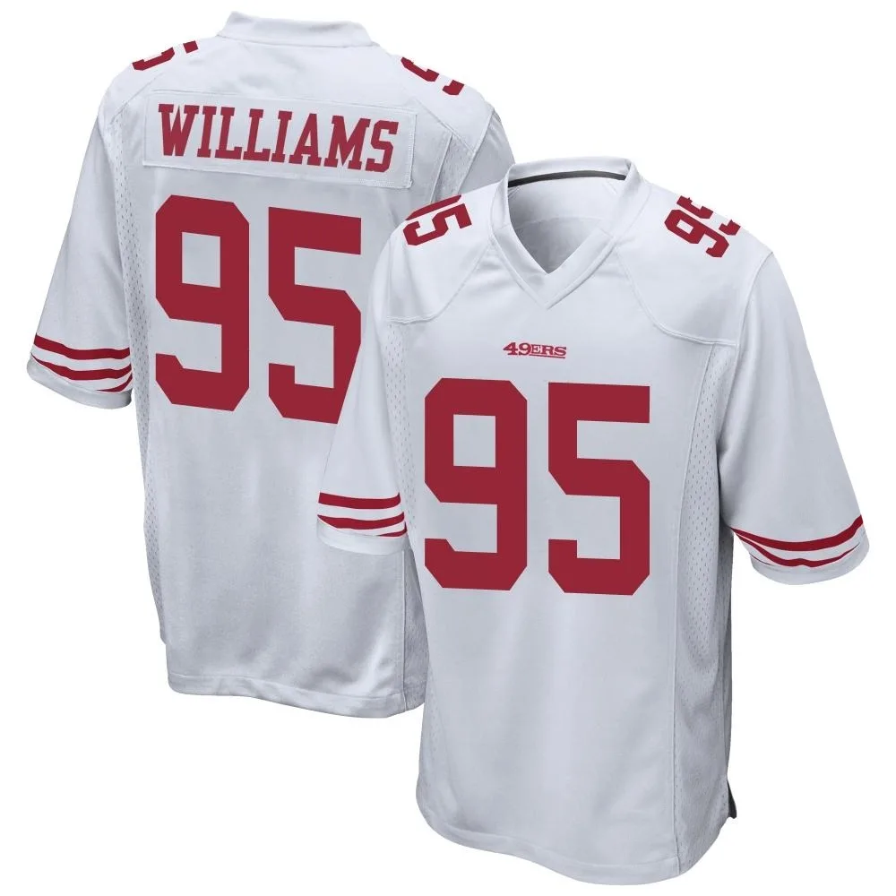 Men's San Francisco 49ers Nick Williams Nike Game White Jersey Men's San Francisco 49ers Nick Williams Nike Game White Jersey